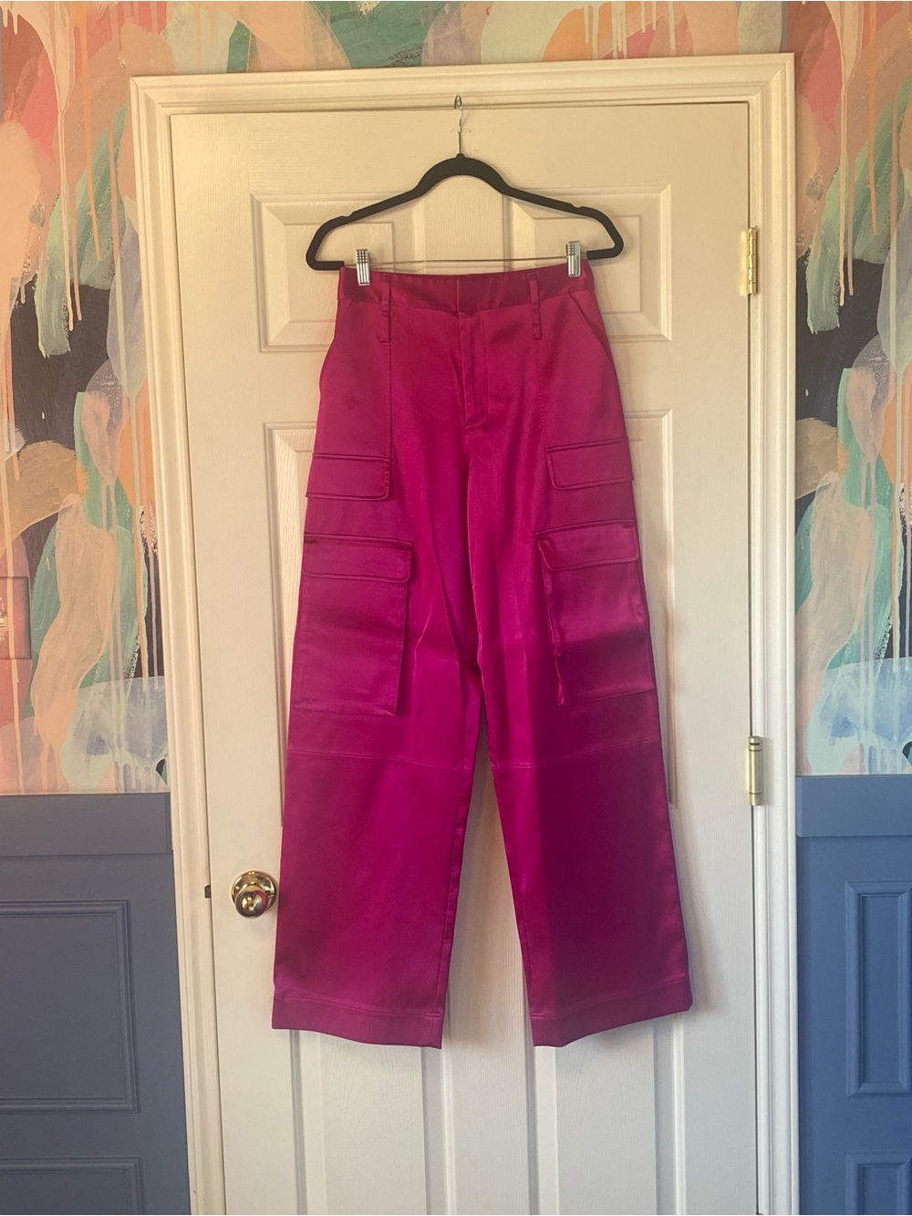 FRAME Magenta Pink Cargo Pants Sz 4